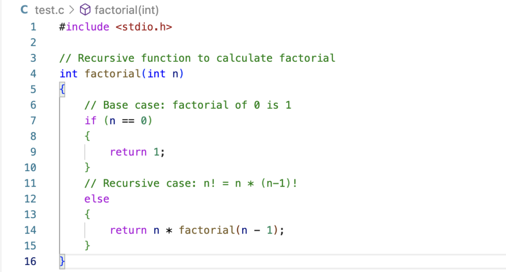 recursion example